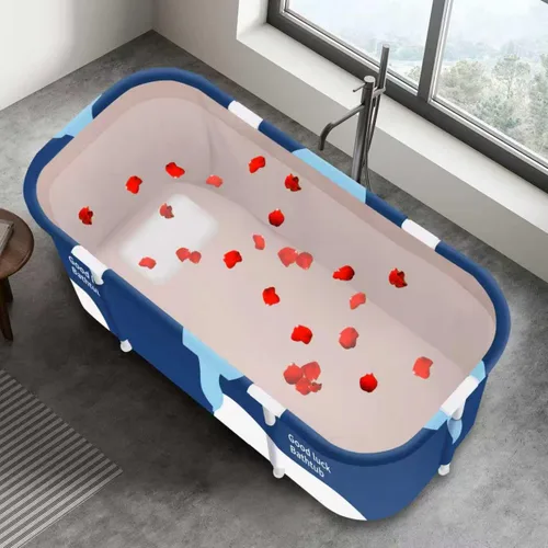 Miniatura 6 de Tina portátil plegable, bañera plegable para adultos, bañeras independientes, bañera de baño caliente, baño de hielo, tina de spa para baño familiar