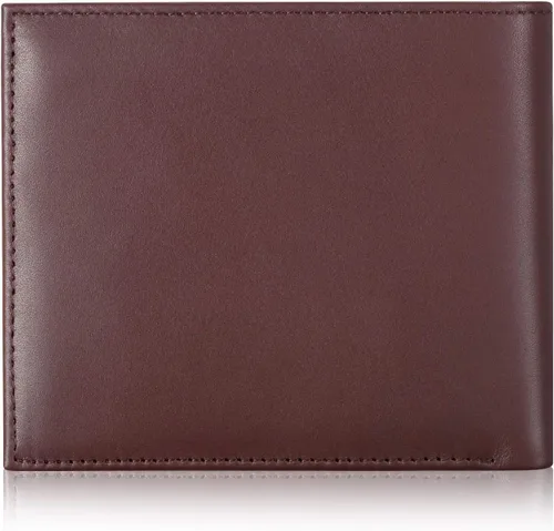 Miniatura 48 de HISCOW Billeteras plegables de cuero de grano completo para hombres, billetera minimalista delgada para hombre, regalos para papá, cumpleaños, día