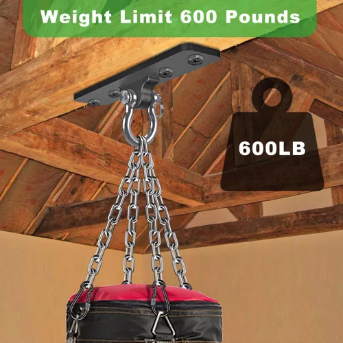 Miniatura 2 de Dolibest Wall Mount Bracket, Ceiling Anchor for Home Suspension Training Kit, Suspension Straps, Gymnastic Rings, Yoga Swing & Hammock, Body