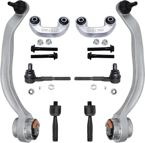 Miniatura 11 de Detroit Axle - Kit de brazos de control de extremo delantero de 8 piezas para Dodge Dakota 00-04, Durango 00-03, 4 brazos de control superior e