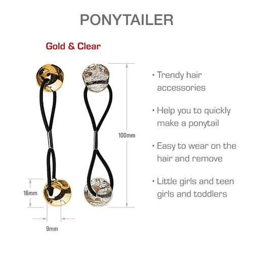 Miniatura 4 de RED by Kiss 8 ligas para el pelo de bola de 0.63 pulgadas, soportes para cola de caballo de burbujas para niños, niñas, mujeres, bebés, bebés