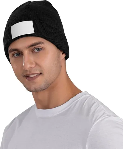 Miniatura 3 de Gorro de invierno para mujeres y hombres, gorro de invierno con puños, gorro de invierno cálido con calavera, gorra de punto liso