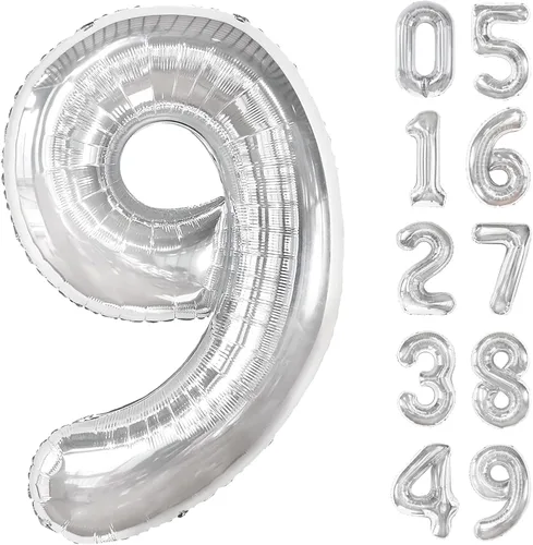 Miniatura 58 de Globo de cumpleaños número 4 dorado de 40 pulgadas, globos gigantes del número cuatro 14 24 34 40 44 2024, globos grandes de lámina de mylar para Oro