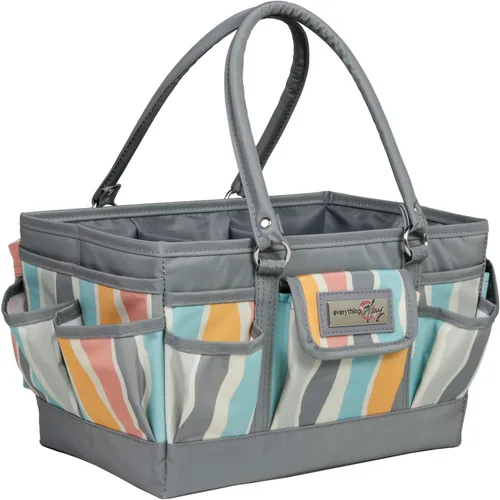 Miniatura 14 de Everything Mary Junior Deluxe Store & Tote Organizer - Bolso negro para manualidades con asas, organizador de almacenamiento plegable para álbumes