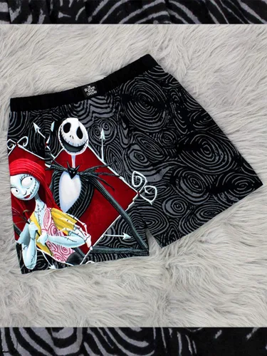 Miniatura 7 de Nightmare Before Christmas Jack and Sally - Calzoncillos tipo bóxer para hombre Negro