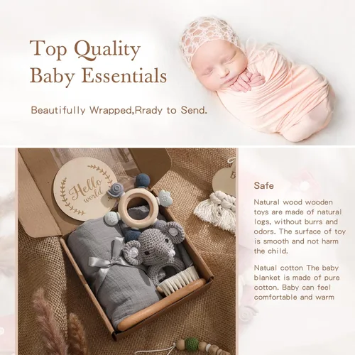 Miniatura 5 de EERKEOD Set de Regalo para Bebé para Recién Nacido Set de Regalo para Bebé Nuevo - Elementos Esenciales para Bebé Recién Nacido Set de Baño