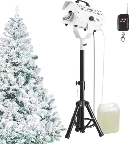 Miniatura 17 de VEVOR Máquina de nieve de 800 W con 9 luces LED RGB y control remoto, efecto de nieve de alto rendimiento para Navidad, Halloween, boda, fiestas