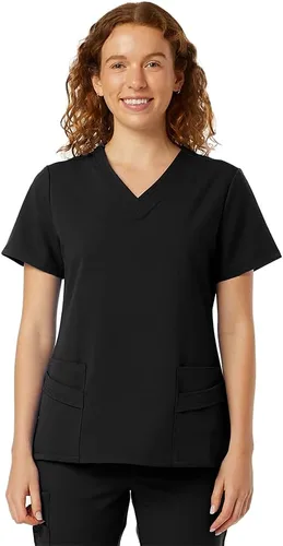 SPECTRUM UNIFORMS Wynd - Camiseta médica para mujer, con cuello en V, tela suave, ideal para profesionales médicos