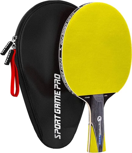 Pala de ping pong con Killer Spin + estuche gratis, raqueta de tenis de mesa profesional para jugadores principiantes y avanzados, mejora tus