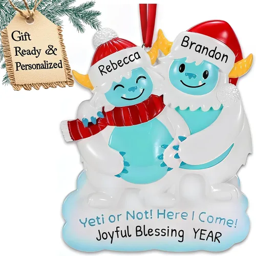 Miniatura 22 de Adorno personalizado para bebé 2025 – Regalos de embarazo personalizados para futura mamá, adorno de Navidad embarazada 2025, regalos para nuevas