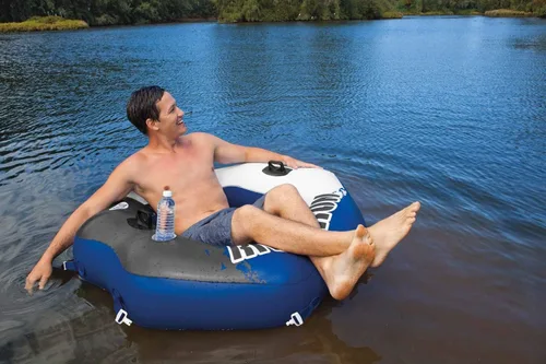 Miniatura 3 de Intex River Run - Flotador inflable para 1 persona, para lago, piscina y río, paquete de 6