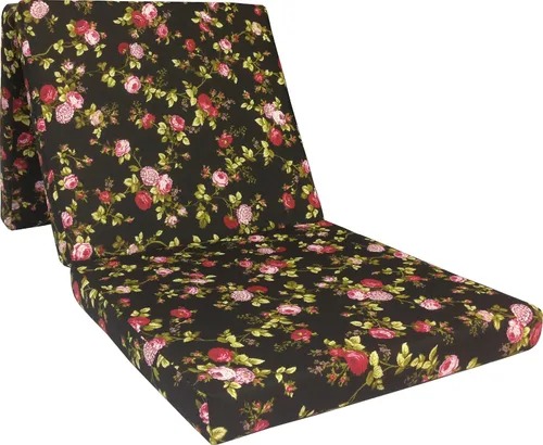 Miniatura 6 de D&D Futon Furniture Camas de espuma de triple pliegue, cama plegable Shikibuton para colchón para ahorrar espacio, 3 x 27 x 75 pulgadas, color rojo