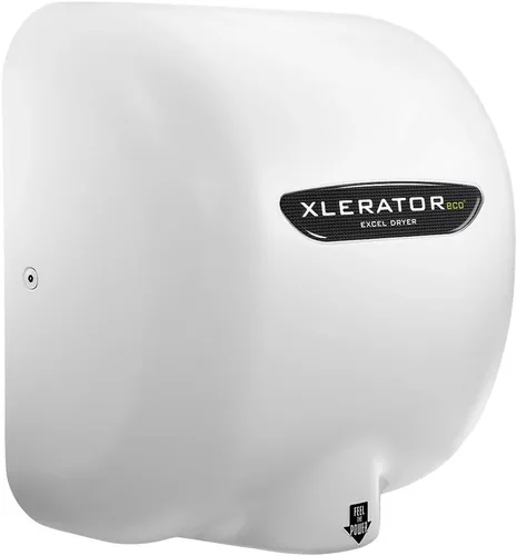 Miniatura 3 de XLERATOR eco XL-BW-ECO 1.1N Secador de manos comercial de alta velocidad, secador Excel, cubierta termoestable blanca, sensor automático, montaje