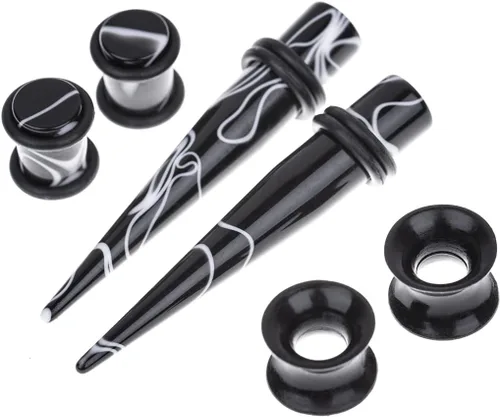 Miniatura 2 de Memsion - Kit de estiramiento para la oreja, 50 piezas, kit de perforación, aretes de calibre 00, 14