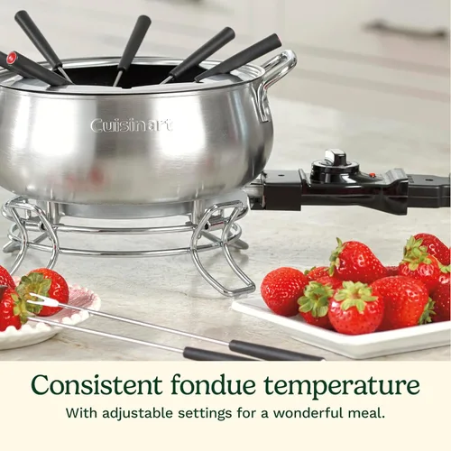 Miniatura 3 de Cuisinart CFO-3SS Fondue eléctrica, 6.12 x 10.50 x 7.00 pulgadas, acero inoxidable cepillado
