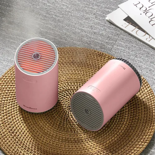 Mini humidificador, humidificador de niebla fría de 10.8 fl oz con luz LED, 2 modos de niebla y apagado automático, portátil para bebé, dormitorio,