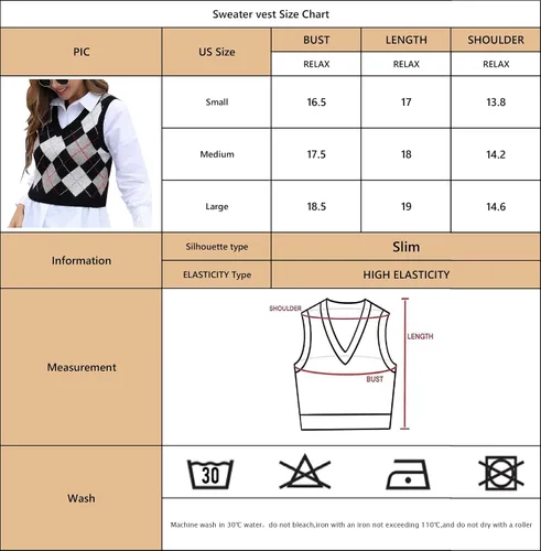 Miniatura 6 de Chaleco corto de moda para mujer, chaleco sin mangas estilo universitario