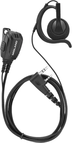 Midland® BA2 - Auriculares sobre la oreja para negocios portátiles - Radio de consumo - Comunicación clara con transmisión y recepción - Uso cómodo