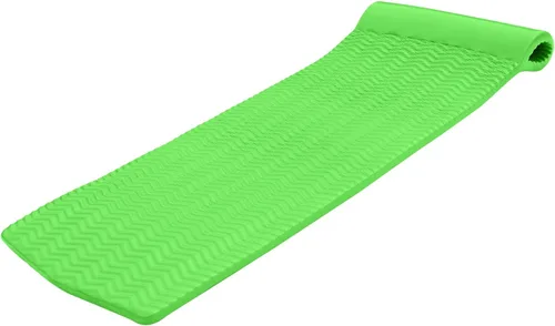 Miniatura 11 de TRC Recreation Serenity 1.5” Thick Vinyl Coated Foam Swimming Pool Float Mat Adult Lounger with Built-in Roll Pillow bronce