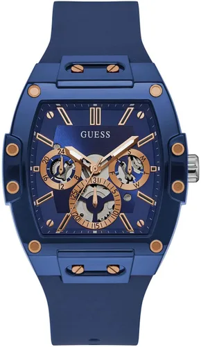 Miniatura 9 de Guess Men's GW0G Series Analog Trend Watch Polycarbonate Case Silicone Bracelet 50M Water Resistance