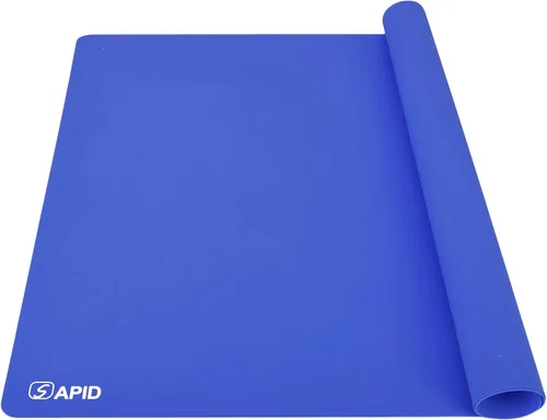 Miniatura 15 de SAPID - Lámina de silicona extragrande para manualidades, alfombrillas gruesas de silicona para fundición de joyas, alfombrilla de silicona Azul