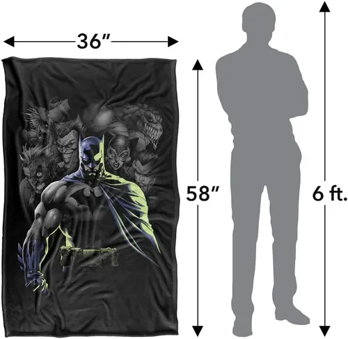 Miniatura 5 de Batman Villains Unleashed Silky Touch - Manta súper suave de 36 x 58 pulgadas, Villains Unleashed