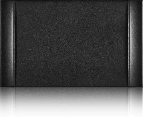 Miniatura 9 de Protector de Escritorio de Cuero 30" x 18" Almohadilla de Escritorio de Cuero con Rieles Laterales Tapete de Escritorio para Oficina Hogar Lugar