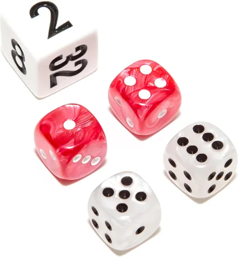 Miniatura 31 de Bello juegos Deluxe dados de imitación de mármol sets-black/, Azul, 5/8