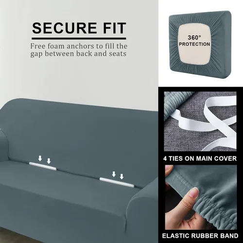 Miniatura 117 de Funda para Sofá de Terciopelo, Fundas Elásticas para Sofá para Funda Principal Separada/Respaldos y Cojines de Asiento, Funda para Sofá, para Fundas