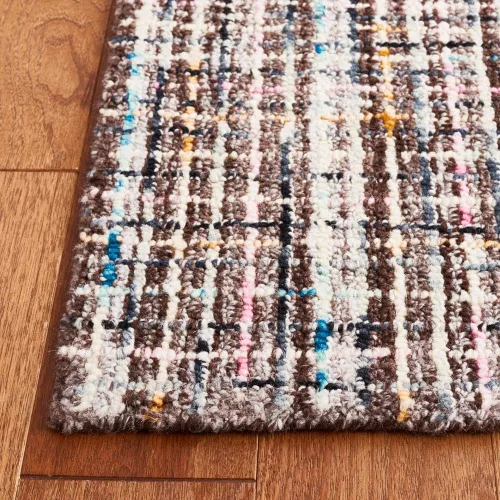 Miniatura 4 de SAFAVIEH Abstract Collection - Alfombra de pasillo de 8 pies, diseño moderno, ideal para zonas de alto tráfico en pasillo, baño y cocina (ABT489F-28)