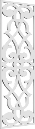 Miniatura 49 de 9 3/8"W x 24 3/8"H x 1/4"T Bellaire Decorativos Paneles de pared de madera calado, abedul