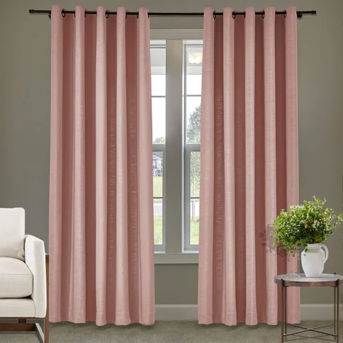 Miniatura 31 de Frelement Cortinas de lino de lino de bronce con ojales para interiores, tratamiento de ventanas para sala de estar, dormitorio, habitación