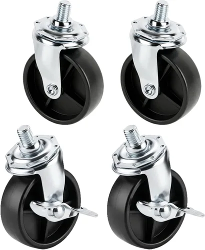 Ruedas de parrilla para Charbroil Performance 463284022 463244819 463660021 463259023 Ruedas giratorias con bloqueo para Charbroil G350-0024-W2,