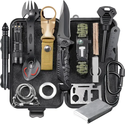 Regalos para hombres, papá, cumpleaños, Navidad, día del padre, equipo y equipo de supervivencia, equipo único de campamento, caza, senderismo, al
