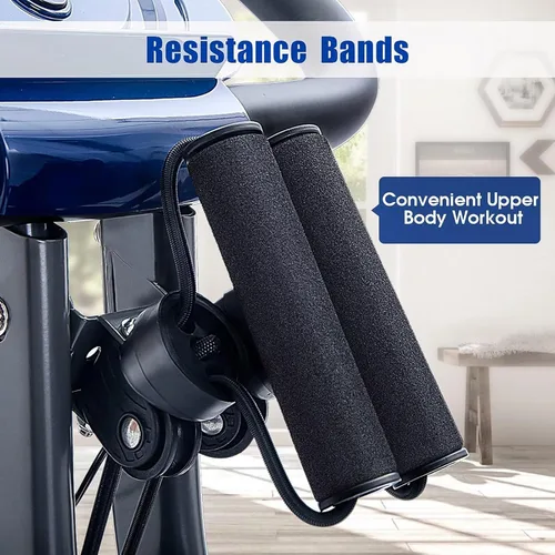 Miniatura 8 de Merax Bicicleta de entrenamiento para el hogar: bicicleta estática reclinada 4 en 1 y posiciones verticales de bicicleta de ciclismo para Azul real