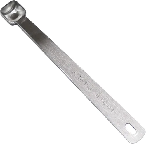 Miniatura 9 de 1 cucharadita de 1/4 (1/4 cucharadita, 1/12 cucharadas, 0.0 fl oz) Cuchara medidora de un solo tazón cuadrado, cucharas pequeñas individuales