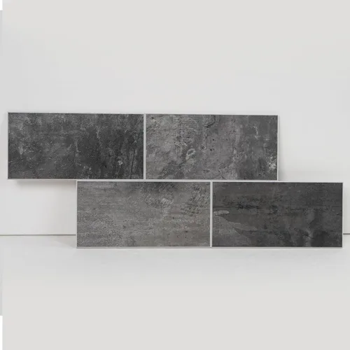 Miniatura 12 de COLAMO Azulejos de Metro Grandes de Lujo de 5 Hojas Gris Oscuro para Despegar y Pegar, Azulejos de Piedra Sintética Imitación Mármol