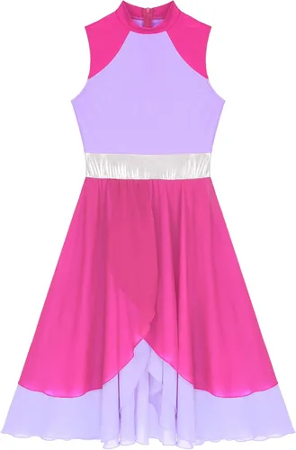 Miniatura 5 de vastwit Vestido de baile lírico sin mangas para mujer, túnica litúrgica, alabanza litúrgica, disfraz de baile