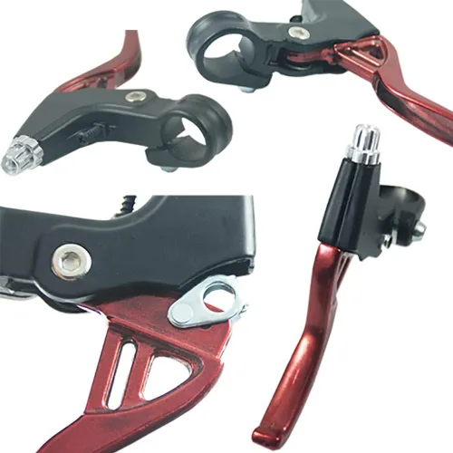 Miniatura 2 de Lomodo 4 accesorios de freno de bicicleta que incluyen 2 manillares V-Brake de aleación de aluminio (0.9 in de diámetro) y 2 cables de freno