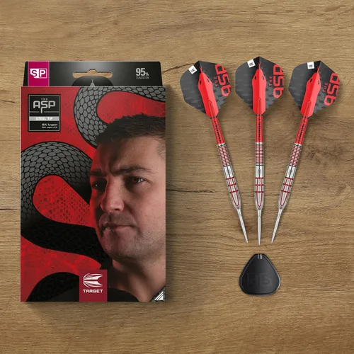 Miniatura 6 de Target Darts Nathan Aspinall Gen 2 - Juego de dardos de punta de acero con punta de acero (95% tungsteno)