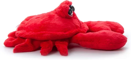 Miniatura 3 de The Petting Zoo Peluche de cangrejo, regalos para niños, animales del océano de ojos brillantes, juguete de peluche de cangrejo rojo de 9 pulgadas