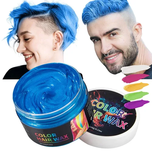 Miniatura 10 de USLZ03 - Cera temporal de color para el cabello, 4.23 onzas, tinte temporal para el cabello, crema de barro para hombres y mujeres, elegante cera