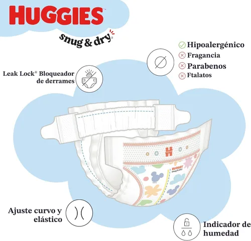 Miniatura 10 de Pañales Huggies Snug & Dry para bebé