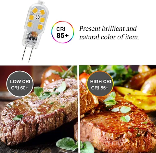 Miniatura 2 de Bombilla LED G4, reemplazo de bombilla halógena de 20 W, base de dos pines G4 de 2 W, AC/DC 12 voltios luz blanca diurna 6000 K, no regulable