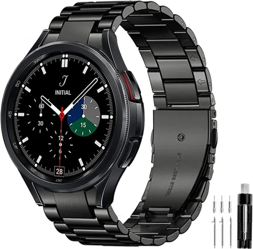 GOLDTOLUCK No Gap Stainless Steel Band Compatible with Samsung Galaxy Watch 8 7 6 5 4 Classic FE Pro Ultra 40mm 44mm 46mm 43mm 47mm 45mm 42mm