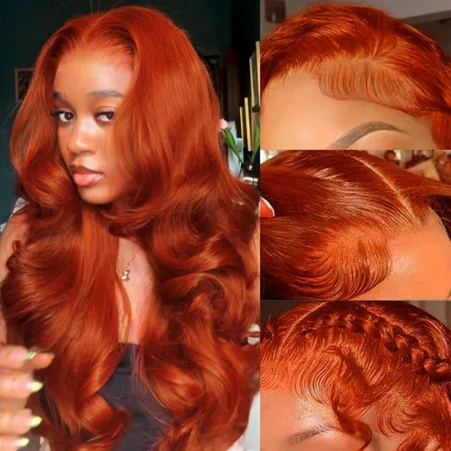 Miniatura 18 de Higlight - Pelucas de cabello humano con encaje frontal de color degradado, peluca de encaje frontal con abuelitos, peluca de cabello humano
