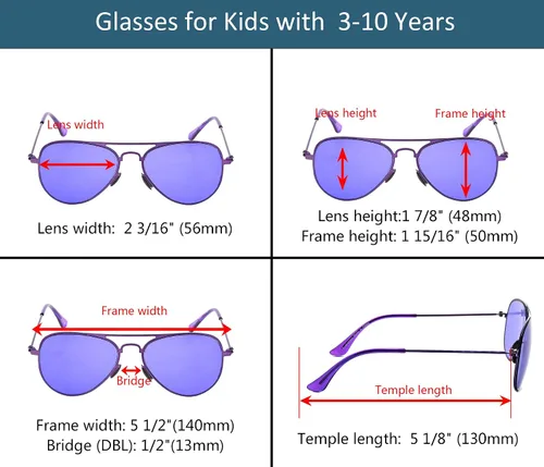 Miniatura 3 de Eyekepper Stainless Steeel Frame Pilot Kids Children Sunglasses