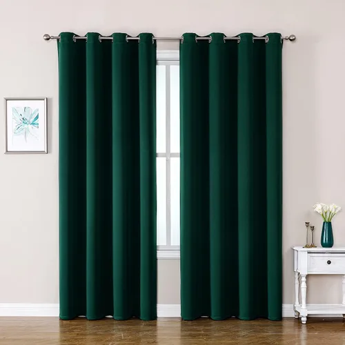 Miniatura 112 de ChrisDowa - Cortinas de cenefa pequeñas para cocina, cortinas cortas con ojales y aislamiento térmico para oscurecer la sala y habitación