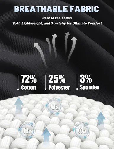 Miniatura 5 de MAGNIVIT Camisas polo de manga corta para hombre, camisas de golf atléticas que absorben la humedad, camisa casual de algodón con cuello de 3 botones