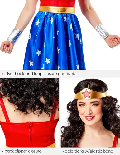 Miniatura 5 de Rubies DC Comics: Wonder Woman Costume Dress for Adults, Women's Large